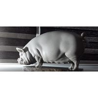 - Статуэтка СВИНОМАТКА Мрамор Вес-25.1 кг. 50.5х28х19.5 см. выставочный ЭКСКЛЮЗИВ !