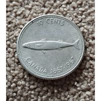 Канада 10 центов, 1967 100 лет Конфедерации Канада