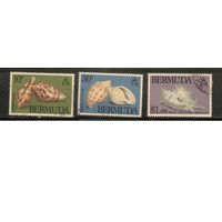 Бермуды-1982(Мих.408-411) , гаш. , Морская  Фауна,   Раковины