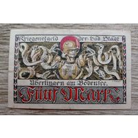 Werty71 Германия 5 марок 1918 банкнота Юберлинген