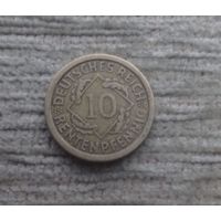 Werty71 Германия 10 рентенпфеннигов 1924 А пфеннигов Веймар