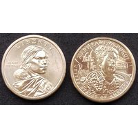 США, 1 доллар 2025 г. Серия Коренные американцы. "Мэри Кавена Пукуи".