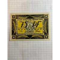 75 пфеннингов (нотгельды) г. Германия.