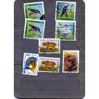 БЕЛАРУСЬ, СБОРНЫЙ ЛОТ     фауна     8м  по 10 коп шт  гашеная