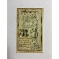 10 геллеров (нотгельды) 1921 г. Австрия.-0812