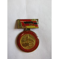 Знак. Значок. Медаль. "Дружба СССР - ГДР". "Ансамбль г. Магдебург". Южная группа войск. Армия стран Варшавского договора. ГДР. Германия. Ретро СССР. м