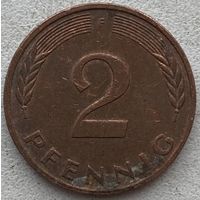 Германия 2 пфеннига 1982 г. F