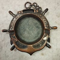 Пепельница Морская Якорь, металл