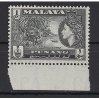 Малайзийские (малайские) Штаты PENANG 1957** (Mi#44)