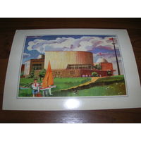 Живопись Москва 23 Семенов 1979 год Соцреализм Пионеры Дворец пионеров и школьников Большой формат Чистая