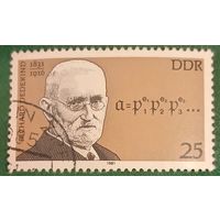 ГДР 1981. Немецкий математик Рихард Дедекинд 1831-1916