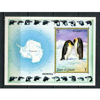 Умм-эль-Кайвайн - 1972 - Пингвины - [Mi. bl. 51] - 1 блок. MNH.  (Лот 99Gx)-T4P29