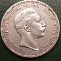 Германия Пруссия 5 марок 1901. Нечастая