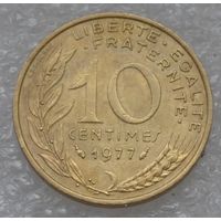 Франция, 10 сантимов 1977 г.