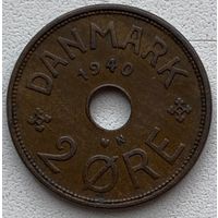 Дания 2 эре 1940 г.