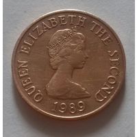 1 пенни, Джерси 1989 г.
