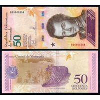 Венесуэла 50 боливар 2018 год, UNC