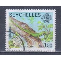 [935] Сейшеллы 1977. Фауна.Ящерица. Гашеная марка. Кат.гаш.5 е.