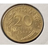 Франция. 20 сантимов 1984 года. (*).
