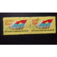 Вьетнам Вьетконг 1968 Флаг национального фронта освобождения Южного Вьетнама \219фк\