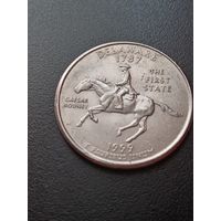 США 25 центов  1999 г. P - Делавэр