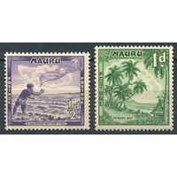 Науру 1954 ** Разновидности 2 марки (SG 48a, 49b), Британские колонии