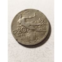 Италия 20 сентизим 1921