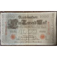Банкнота 1000 марок 1910 год. Германская империя