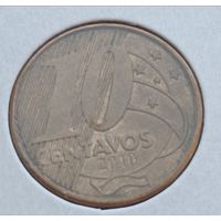 Бразилия. 10 сентаво 2010 года.