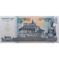 Werty71 Камбоджа 200 риелей 2022 UNC банкнота риэлей