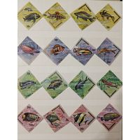 РАСПРОДАЖА КОЛЛЕКЦИИ. Бурунди. 24-е марки "рыбы"