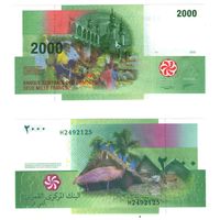 Коморские острова (Коморы)  2000 франков 2005 год  UNC