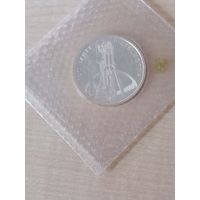 10 марок 1997 Германия Серебро 100 лет дизельному двигателю, мон.двор D Мюнхен