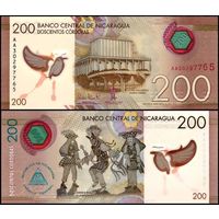 Никарагуа 200 Кордоба образца 2022 года UNC p213