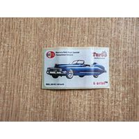 Вкладыш Turbo cabriolet 02 наклейки фантики авто auto турбо Кабриолет