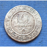 Бельгия 10 сентимо 1861