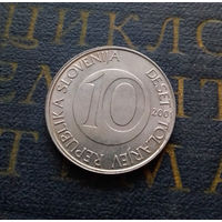 10 толаров 2001 Словения #03 aUNC