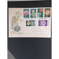 ГДР 1970 КПД с полной серией марок "Кактусы" (почтовое гашение) Mi.1625-1630 каталог 5.00 евро