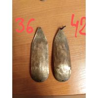 Блесна колебалка самоделка латунь вес 36 и 42 грамма цена за одну