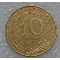 Франция, 10 сантимов 1978 г.