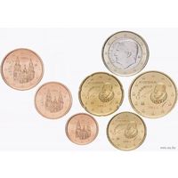 Испания набор монет 1, 2, 5, 10, 20, 50 евроцентов; 1 евро, UNC. Новый король! Сторгуй за свою цену, предложи обмен!
