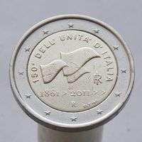 Италия 2 евро 2011 150 лет ОБЪЕДИНЕНИЯ ИТАЛИИ
