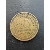 Франция 10 сантимов 1963