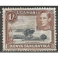 Кения Уганда и Танганьика. Король ГеоргVI. Озеро Найваша. 1938г. Mi#66.