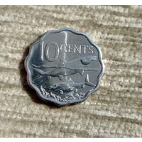 Werty71 Багамские острова Багамы 10 центов 2010 Рыба Корабль