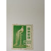 Япония 1951 год Марка изображает длиннохвостого петуха породы Онагадори