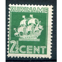 Нидерландские колонии - Суринам - 1936/39г. - нидерландский корабль, 2 1/2 с - 1 марка - MH [Mi 181]. #3-WB-87-A-1