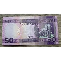 Werty71 Южный Судан 50 фунтов 2019 год UNC банкнота Слоны