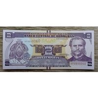 Werty71  Гондурас 2 лемпиры 2019 UNC банкнота