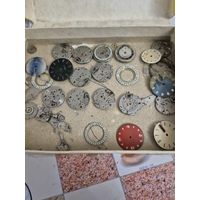 Механизмы часов + запчасти